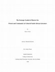 Research paper thumbnail of The Strategic Symbol of District Six: Protest and Community in Coloured South African Literature