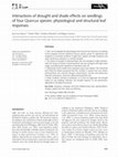 Research paper thumbnail of Interactions of drought and shade effects on seedlings of four Quercus species: physiological and structural leaf responses