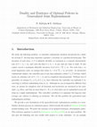 Research paper thumbnail of Duality and Existence of Optimal Policies in Generalized Joint Replenishment