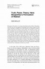 Research paper thumbnail of Truth, Power, Theory: Hans Morgenthau's Formulation of Realism