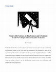 Research paper thumbnail of From Little Science to Big Science and e-Science