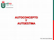 Research paper thumbnail of Autoconcepto y autoestima