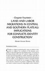 Research paper thumbnail of Land and Labor Migrations in Central and Southern Plateau: Implications for Conflicts Identity Construction