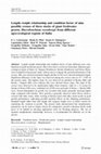 Research paper thumbnail of Length–weight relationship and condition factor of nine possible crosses of three stocks of giant freshwater prawn, Macrobrachium rosenbergii from different agro-ecological regions of India Condition factor Á Freshwater prawn Á Length–weight relationship Á Macrobrachium rosenbergii Á Morphometric