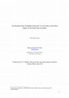 Research paper thumbnail of Are Brazilian State Assemblies Irrelevant? A Case Study on the Policy Impact of São Paulo State Assembly