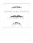 Research paper thumbnail of Reflexões Epistemológicas sobre a Ciência Política Brasileira