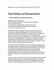 Research paper thumbnail of The Politics of Extractivism 