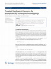 Research paper thumbnail of Coupled fixed point theorems for asymptotically nonexpansive mappings