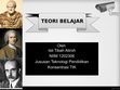 Research paper thumbnail of Teori Belajar 