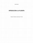 Research paper thumbnail of Antonio Rosmini. Introducción a la filosofía