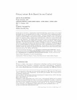 Research paper thumbnail of Privacy-Aware Role Based Access Control