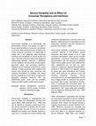 Research paper thumbnail of Service variability and its effect on consumer perceptions and intentions (Working Paper)