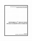 Research paper thumbnail of September 11th: Reflections on Race & Rights Five Years On