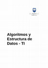 Research paper thumbnail of Algoritmos y Estructura de Datos -TI