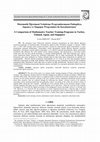 Research paper thumbnail of Matematik Öğretmeni Yetiştirme Programlarımızın Finlandiya, Japonya ve Singapur Programları ile Karşılaştırması A Comparison of Mathematics Teacher Training Programs in Turkey, Finland, Japan, and Singapore