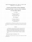 Research paper thumbnail of Common Fixed Points of Four Mappings Satisfying Weakly Contractive-like Condition in Cone Metric Spaces