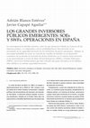 Research paper thumbnail of Los grandes inversores públicos emergentes: SOEs y SWFs. Operaciones en España