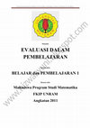 Research paper thumbnail of MAKALAH EVALUASI DALAM PEMBELAJARAN