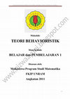 Research paper thumbnail of Makalah: TEORI BEHAVIORISTIK