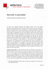 Research paper thumbnail of Fate Work: A Conversation between Valentina Desideri and Stefano Harney