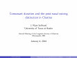 Research paper thumbnail of Sullivant, J. Ryan. 2014. Consonant duration and the post-nasal voicing distinction in Chatino