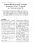 Research paper thumbnail of Hardware-Assisted Visibility Sorting for Unstructured Volume Rendering