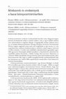 Research paper thumbnail of Review article: Módszerek és eredmények a hazai környezettörténetben. Kázmér Miklós (szerk.): Környezettörténet. 1–2