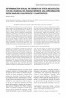 Research paper thumbnail of Determinación sexual en cráneos de sitios arqueológicos del Humedal del Paraná inferior. Una aproximación desde análisis cualitativos y cuantitativos.