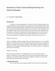 Research paper thumbnail of Assessment of risk to school buildings resulting from distant earthquakes