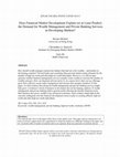 Research paper thumbnail of Does Financial Market Development Explain (or at Least Predict) the Demand for Wealth Management and Private Banking Services in Developing Markets?