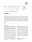 Research paper thumbnail of Impacts of mid- to late-Holocene land use on residual hill geomorphology: A remote sensing and archaeological evaluation of human-related soil erosion in central Karnataka, South India