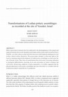 Research paper thumbnail of TRANSFORMATIONS OF LODIAN POTTERY ASSEMBLAGES AT THE SITE OF YESODOT