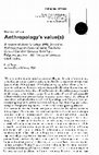 Research paper thumbnail of Review of David Graeber "Toward an Anthropological Theory of Value"