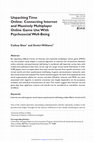 Research paper thumbnail of Unpacking Time Online: Connecting Internet and Massively Multiplayer Online Game Use With Psychosocial Well-Being