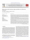 Research paper thumbnail of Effects of the gas phase molecular weight and bubble size on effervescent atomization