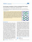 Research paper thumbnail of First-Principles Calculations of Clean and Defected ZnO Surfaces