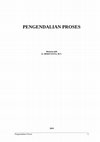 Research paper thumbnail of Pengendalian Proses 1 PENGENDALIAN PROSES