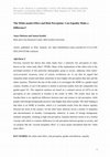 Research paper thumbnail of The White (Male) Effect and Risk Perception: Can Equality Make a Difference?