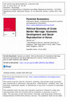 Research paper thumbnail of Political Economy of Cross-Border Marriage: Economic Development and Social Reproduction in Korea