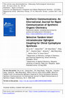 Research paper thumbnail of Selective Tandem Inter/intramolecular Eglington Coupling for Chiral Cyclophyne Synthesis