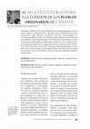 Research paper thumbnail of El Multiculturalismo y la cuestión de los Pueblos Originarios de Canadá