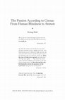 Research paper thumbnail of The Passion According to Cixous: From Human Blindness to Animots Introduction: An Other Bible