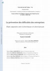 Research paper thumbnail of Entreprises en difficulté