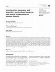 Research paper thumbnail of (2012) Immigration, inequality and diversity: socio-ethnic hierarchy and spatial organization in Athens, Greece, European Urban and Regional Studies