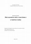 Research paper thumbnail of Dois encontros entre o marxismo e a América Latina