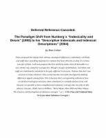 Research paper thumbnail of Deferred Reference Cancelled: The Paradigm Shift from Nunberg´s "Indexicality and Deixis" (1993) to his "Descriptive Indexicals and Indexical Descriptions" (2004)