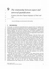 Research paper thumbnail of The relationship between aspect and universal quantification. Evidence from three Papuan languages of Timor and Alor