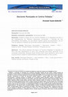 Research paper thumbnail of (2006): “Elecciones Municipales en Centros Poblados”, en Revista de Derecho Electoral, No.2