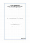 Research paper thumbnail of (2004): "Ley de Partidos Políticos y Reforma Electoral". Lima