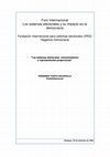 Research paper thumbnail of (2004): "Los sistemas electorales uninominalismo y representacion proporcional". Managua